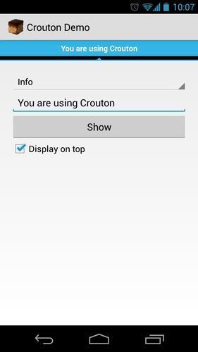 Crouton Demo Application