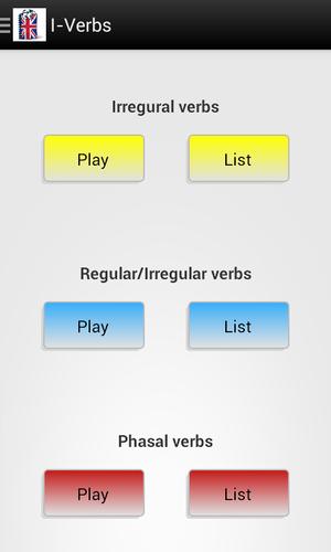 iVerbs English Irregular Verbs