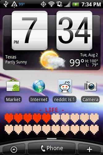 Battery Health Bar Widget