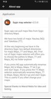 Sygic maps selector