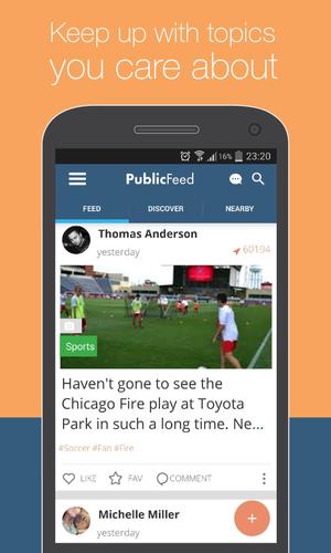 PublicFeed: Nearby Social News