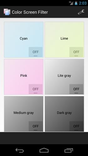 Color Screen Filter