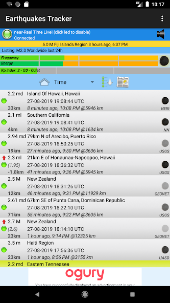 Earthquakes Tracker