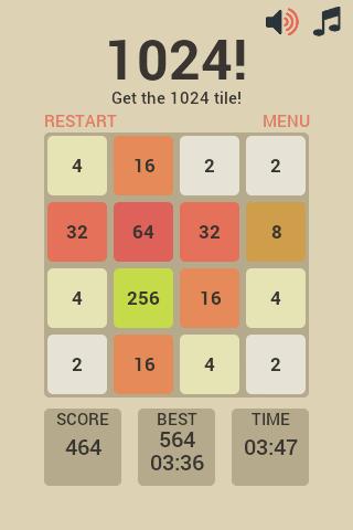 1024 Puzzle Game