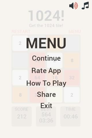 1024 Puzzle Game