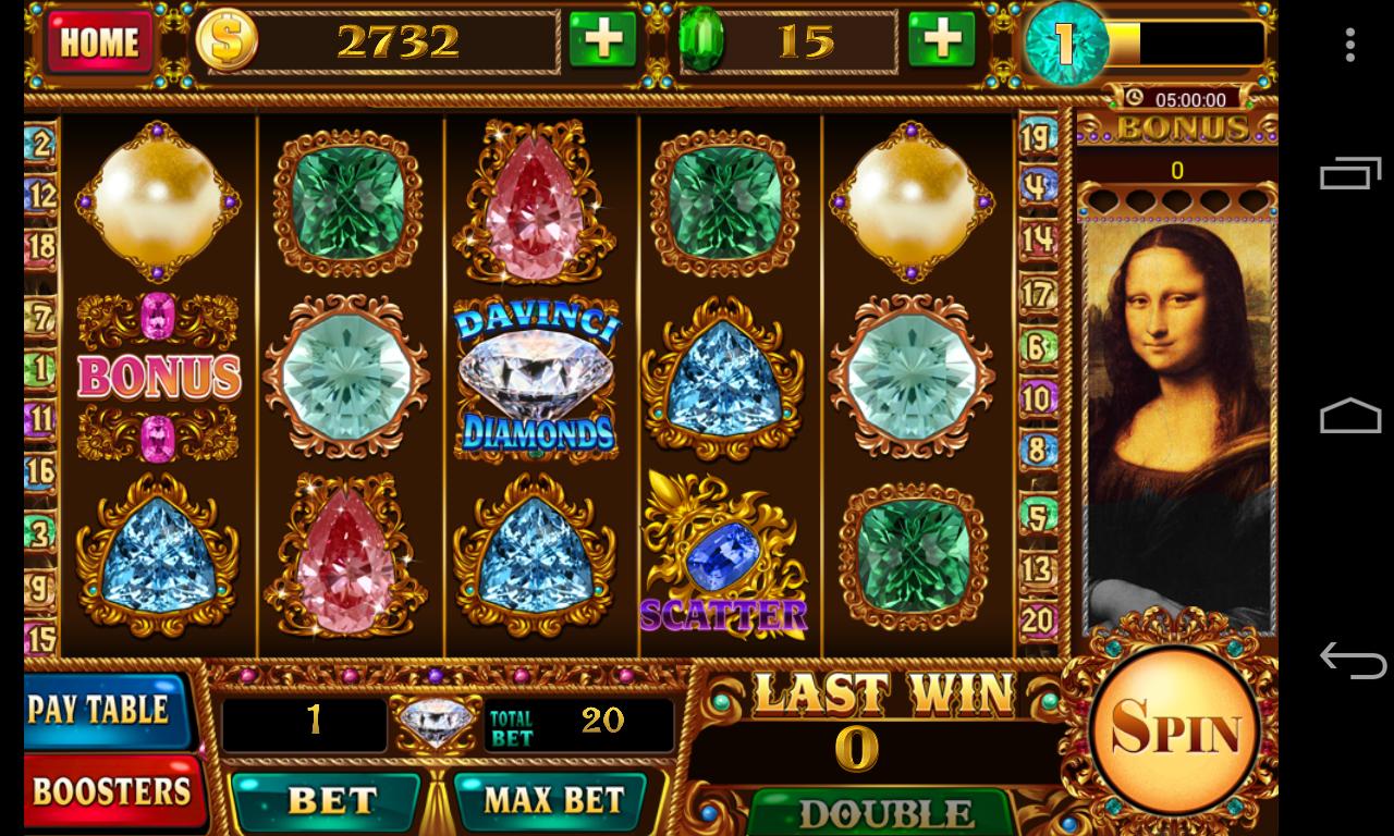 Slot of DaVinci Diamonds