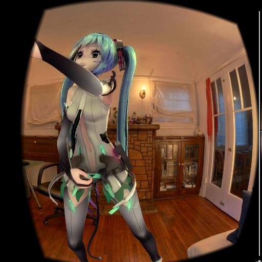 VR MMD miku cardboard google