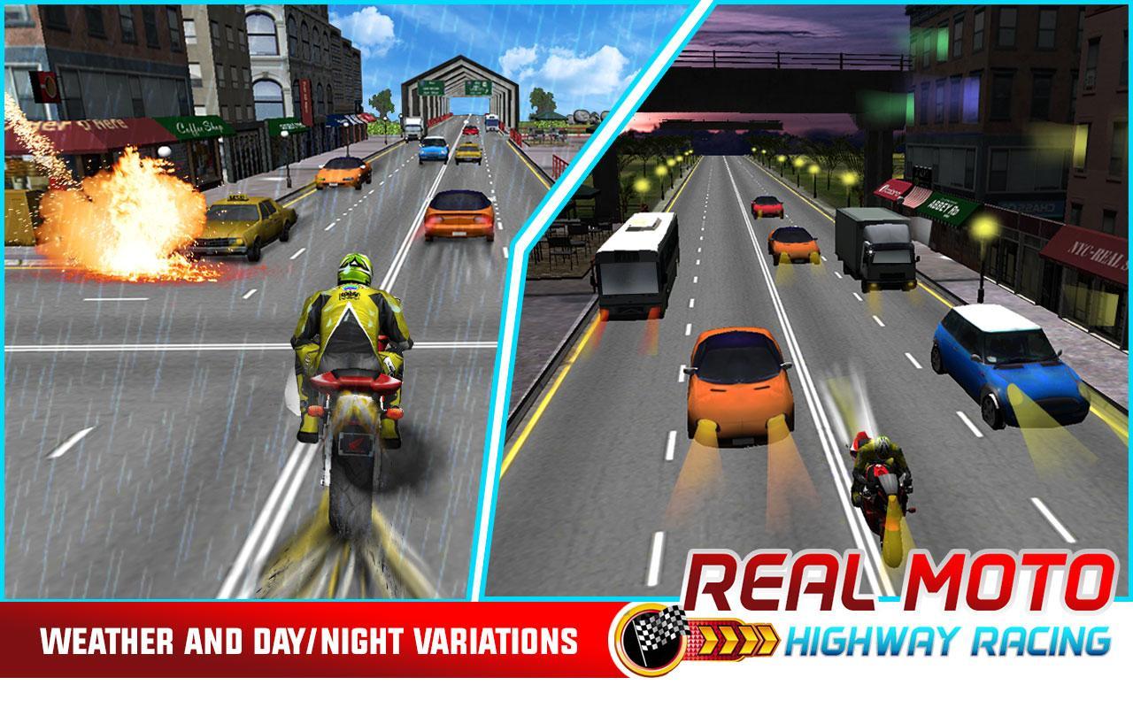 Real highway moto racer