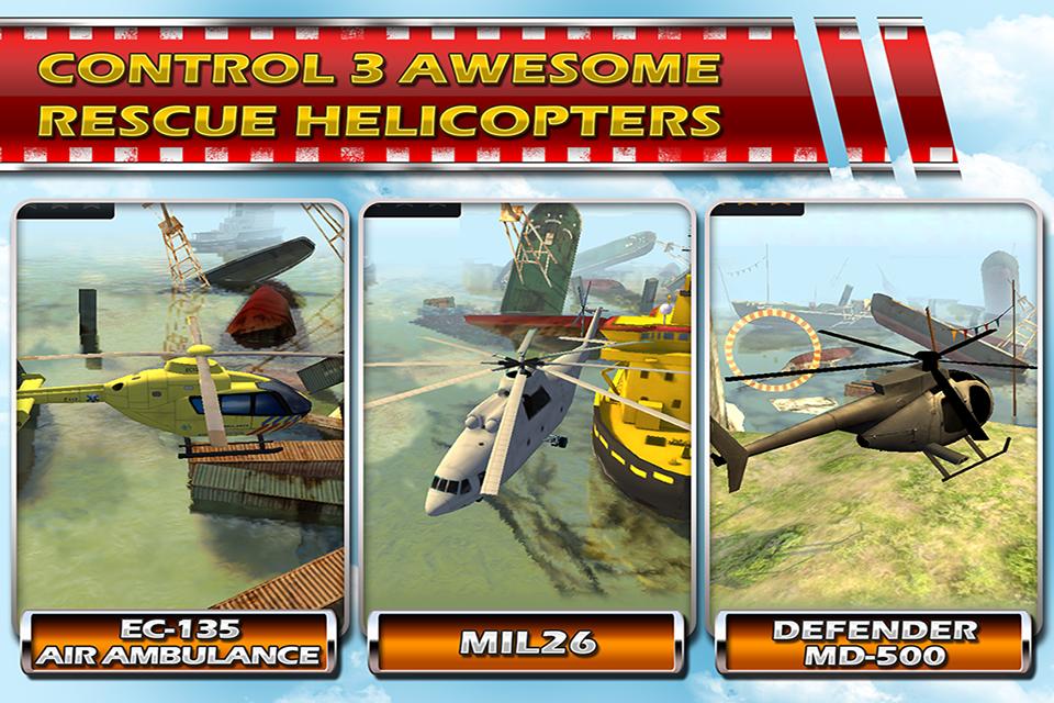 Helicopter 3D Rescue Parking