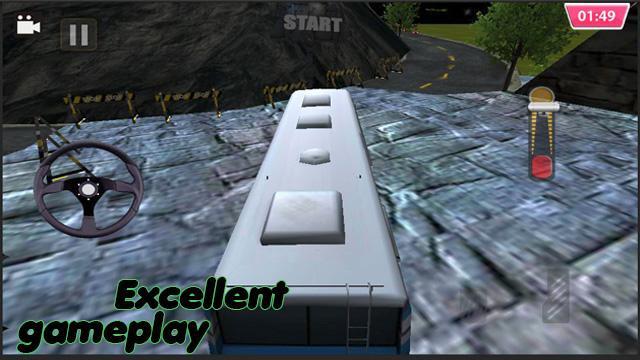 Uphill Climb Bus Drive-offroad