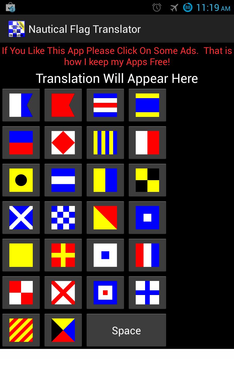 ICS Nautical Flag Translator