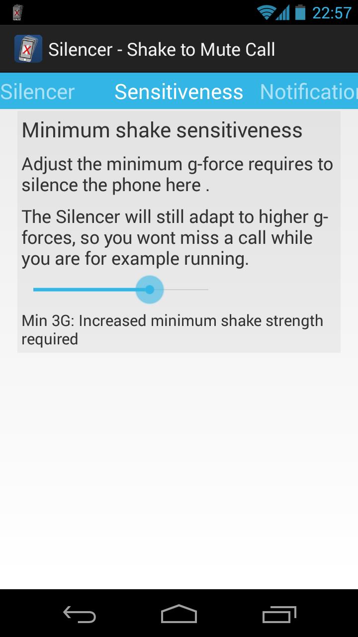 Silencer - Shake to Mute Calls