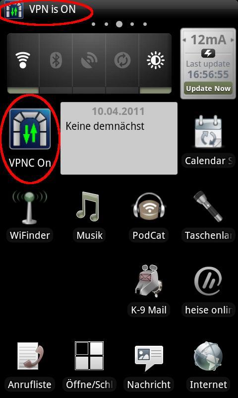 VPNC Widget