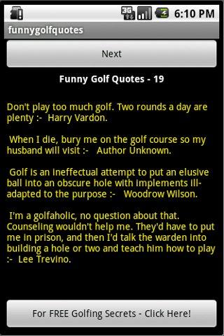 Funny Golf Quotes