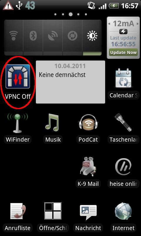 VPNC Widget