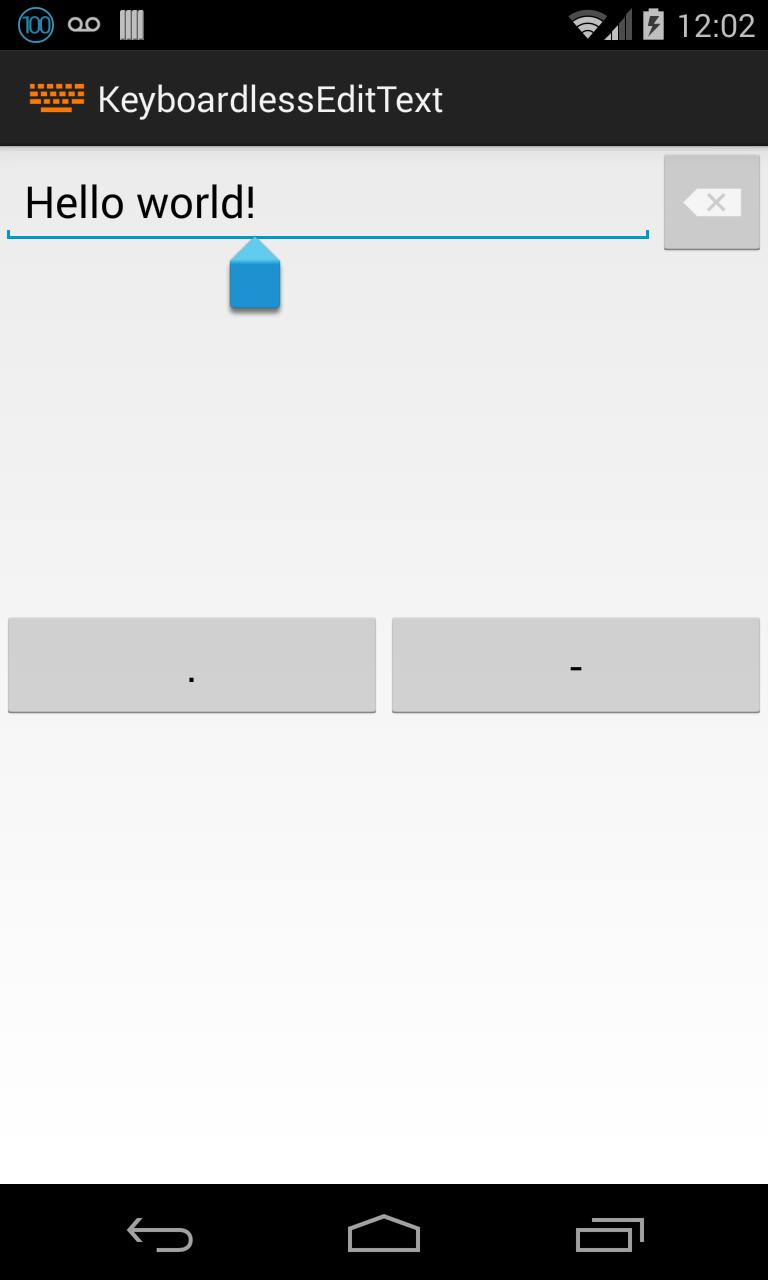 KeyboardlessEditText [Demo]