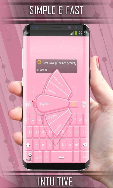 Keyboard Pink Hearts