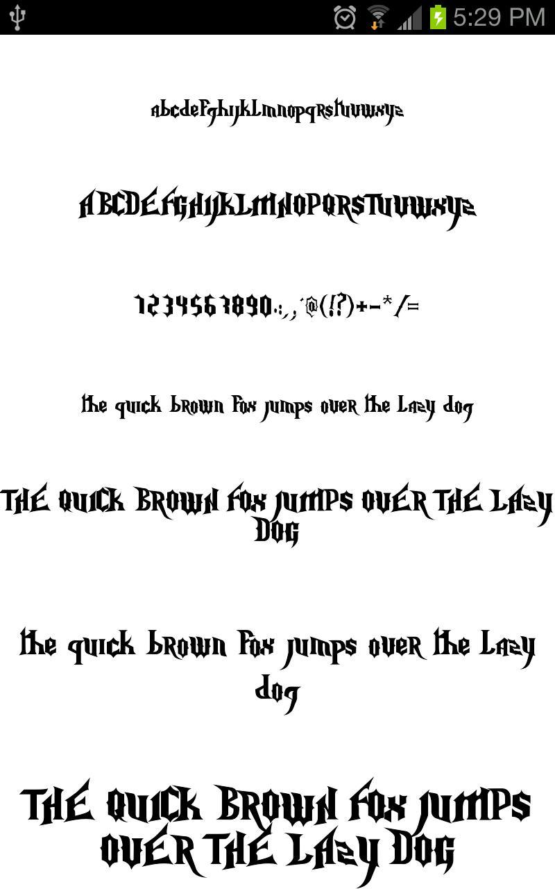 Goth Fonts