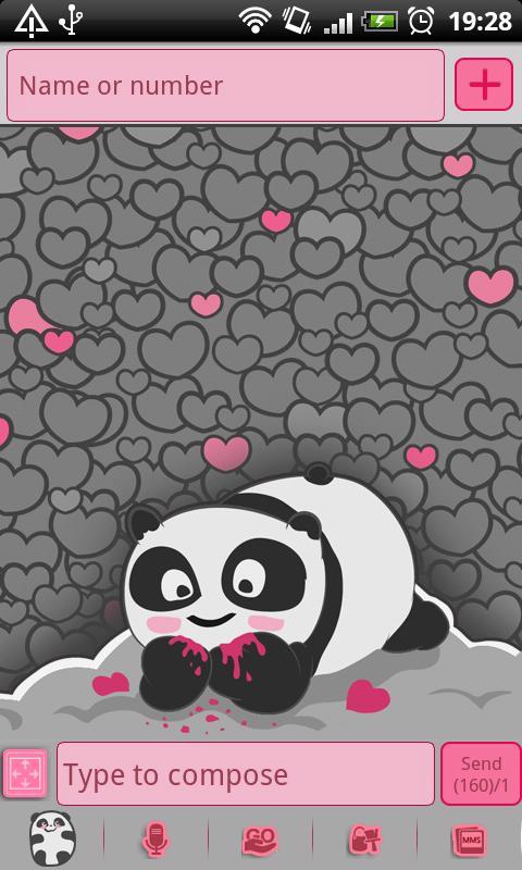 GO SMS Pro Panda Bear Theme