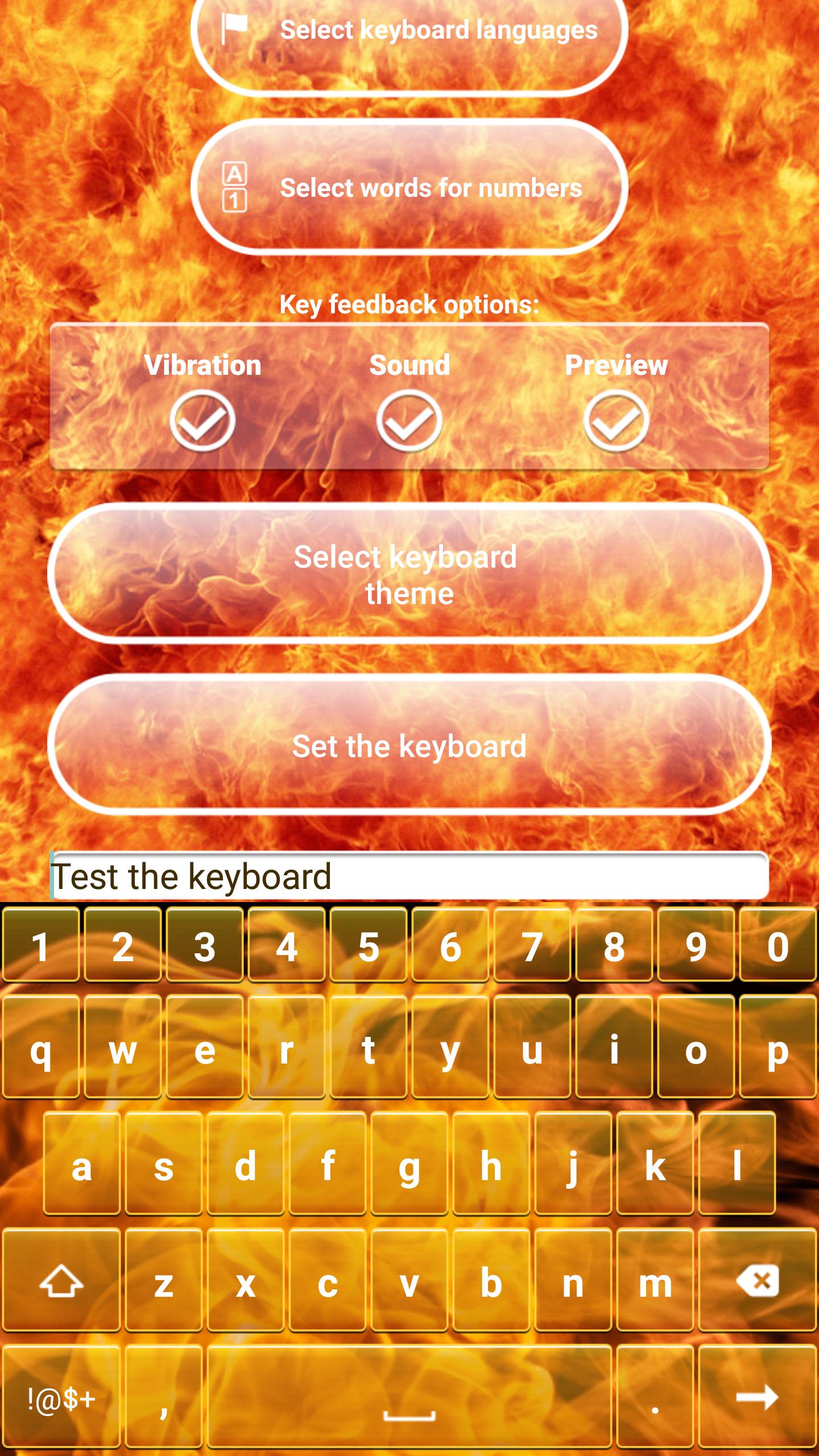 Fire Keyboard Customizer