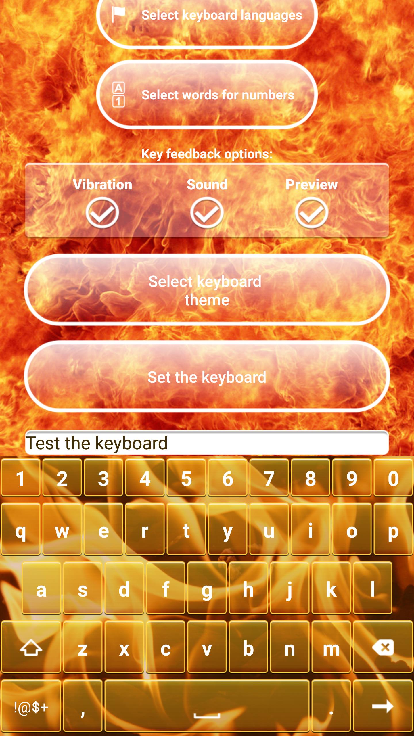 Fire Keyboard Customizer