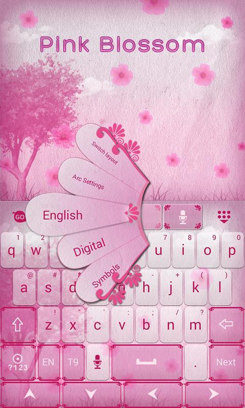 Pink Blossom GO Keyboard Theme