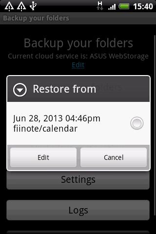 Backup your folders