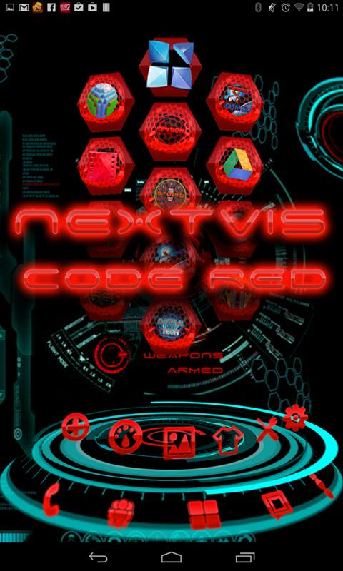 Free Next Launcher Code RED 3D