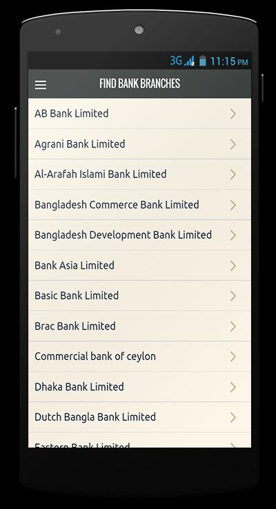 Bank & ATM Finder (Bangladesh)