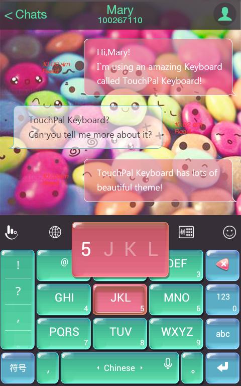 TouchPal Sweet Candy Theme