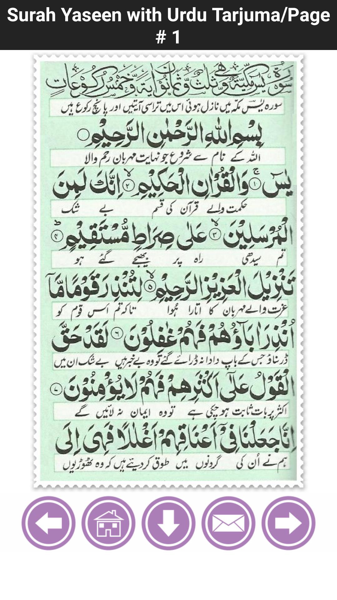 Surah Yaseen Urdu Translation