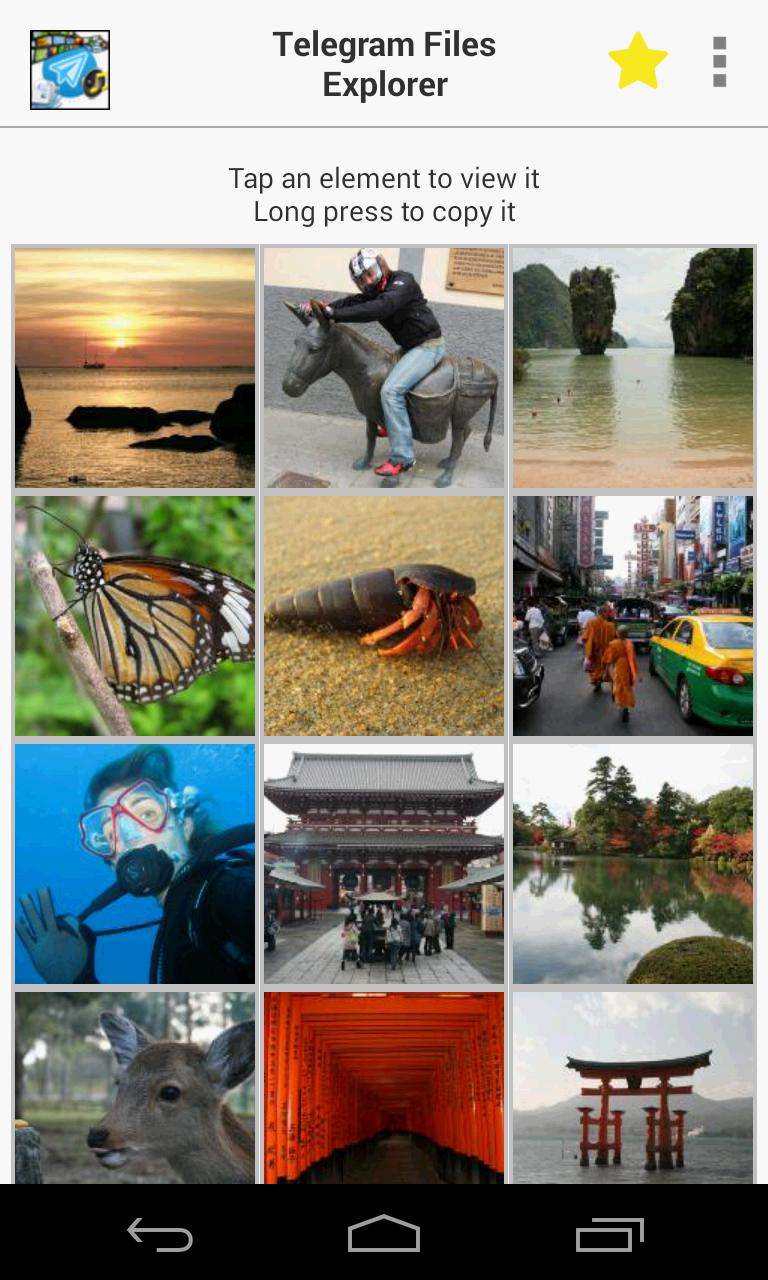 Gallery Explorer for Telegram