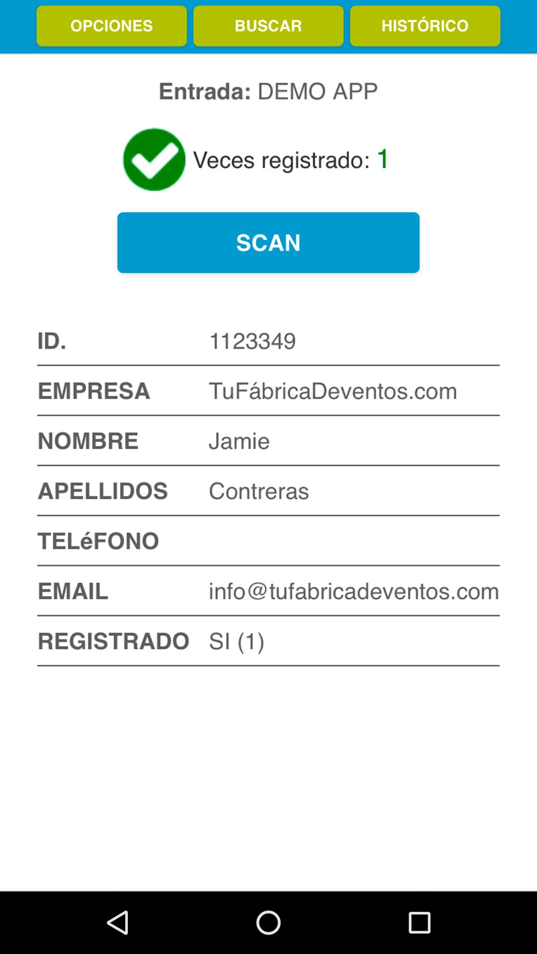 TFE Scan