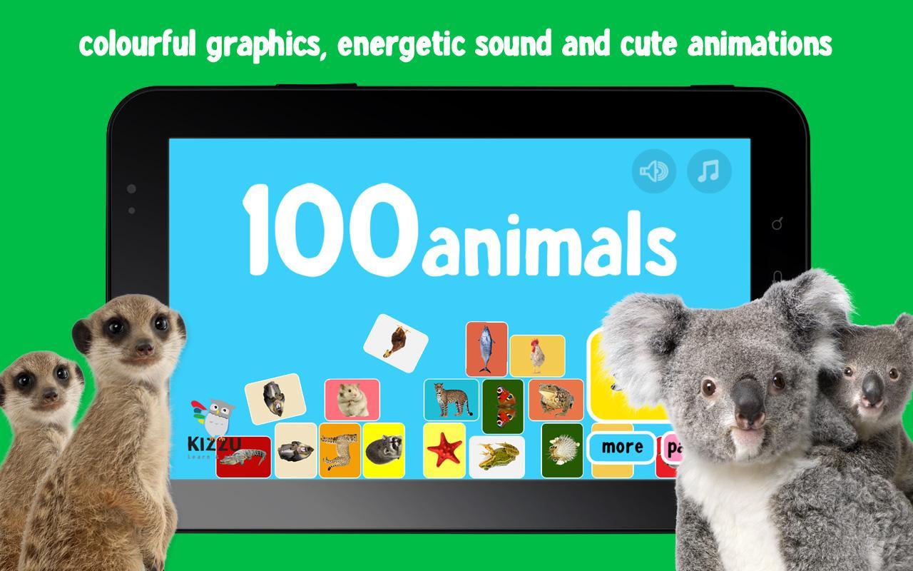 100 Animals Words for Babies