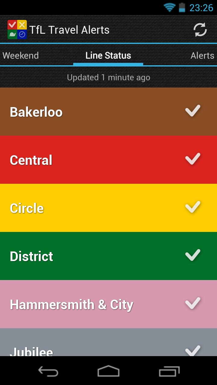 TfL Travel Alerts