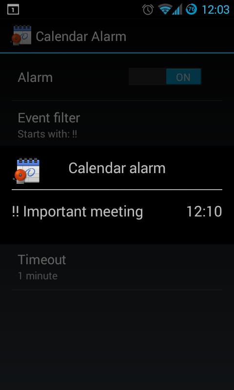 Calendar Alarm