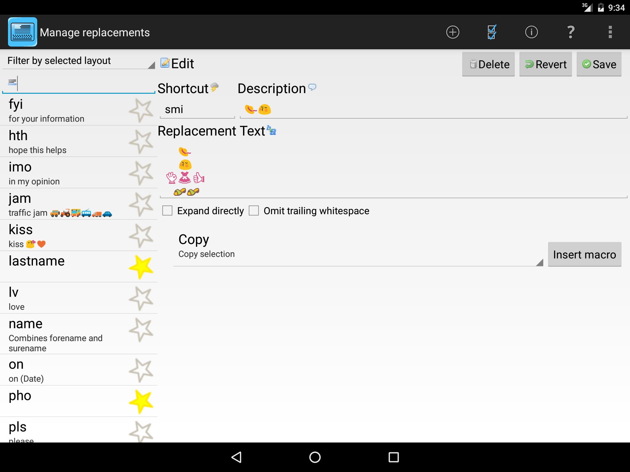 Blueduino Quick Text