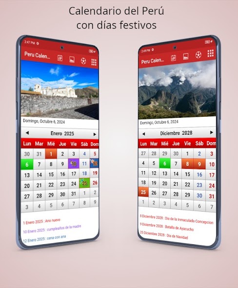 Peru Calendario 2025