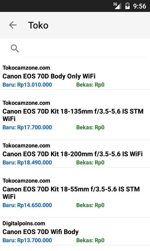 Harga Kamera