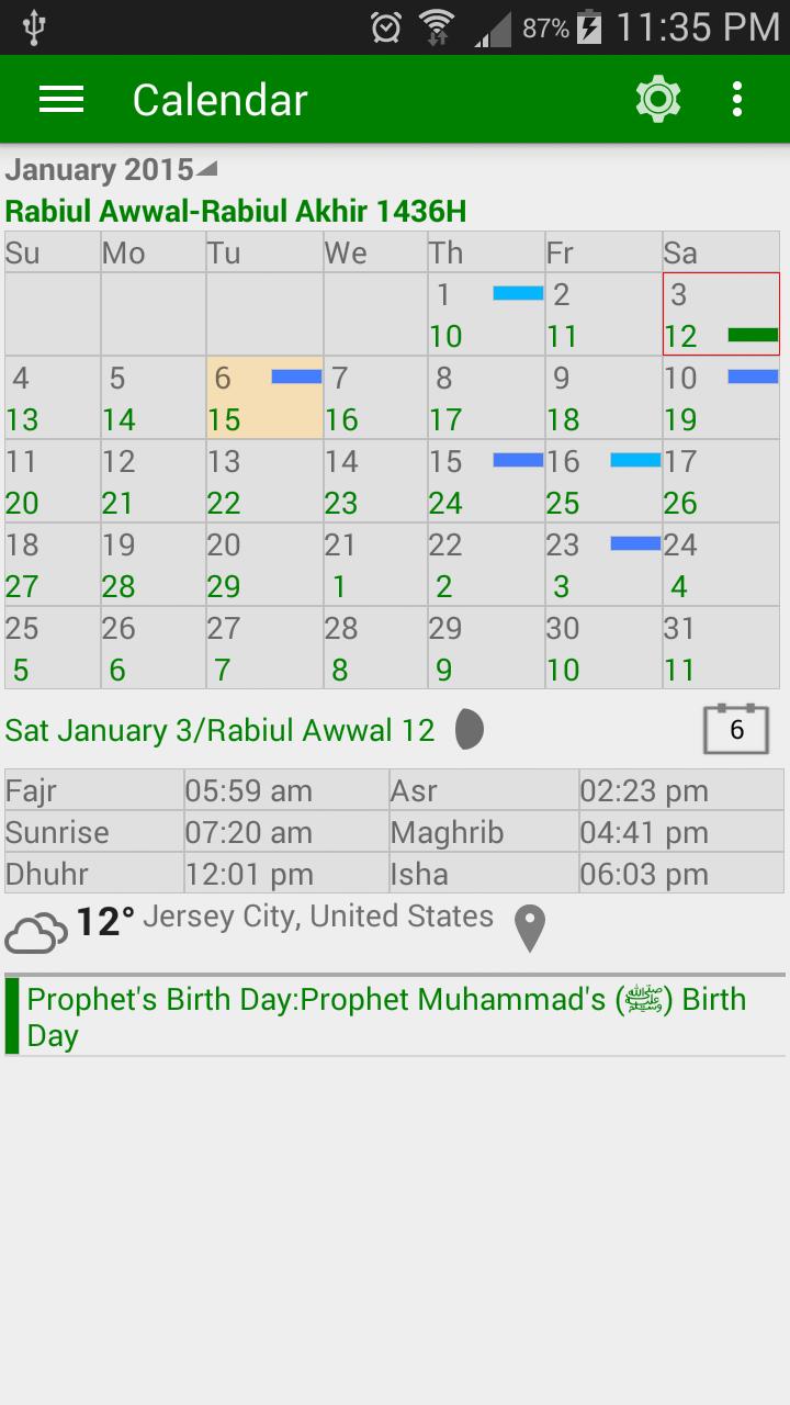 Islamic Prayer Time & Calendar