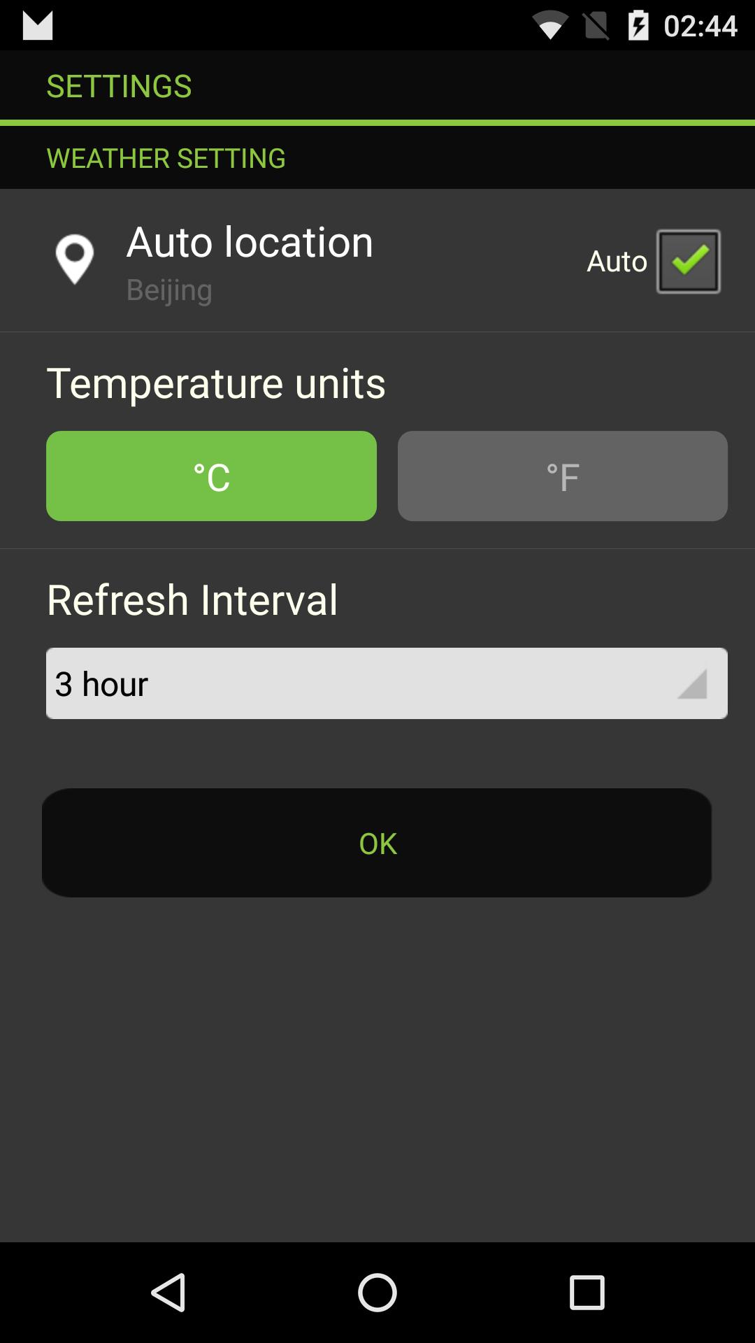 Transparent weather forecast