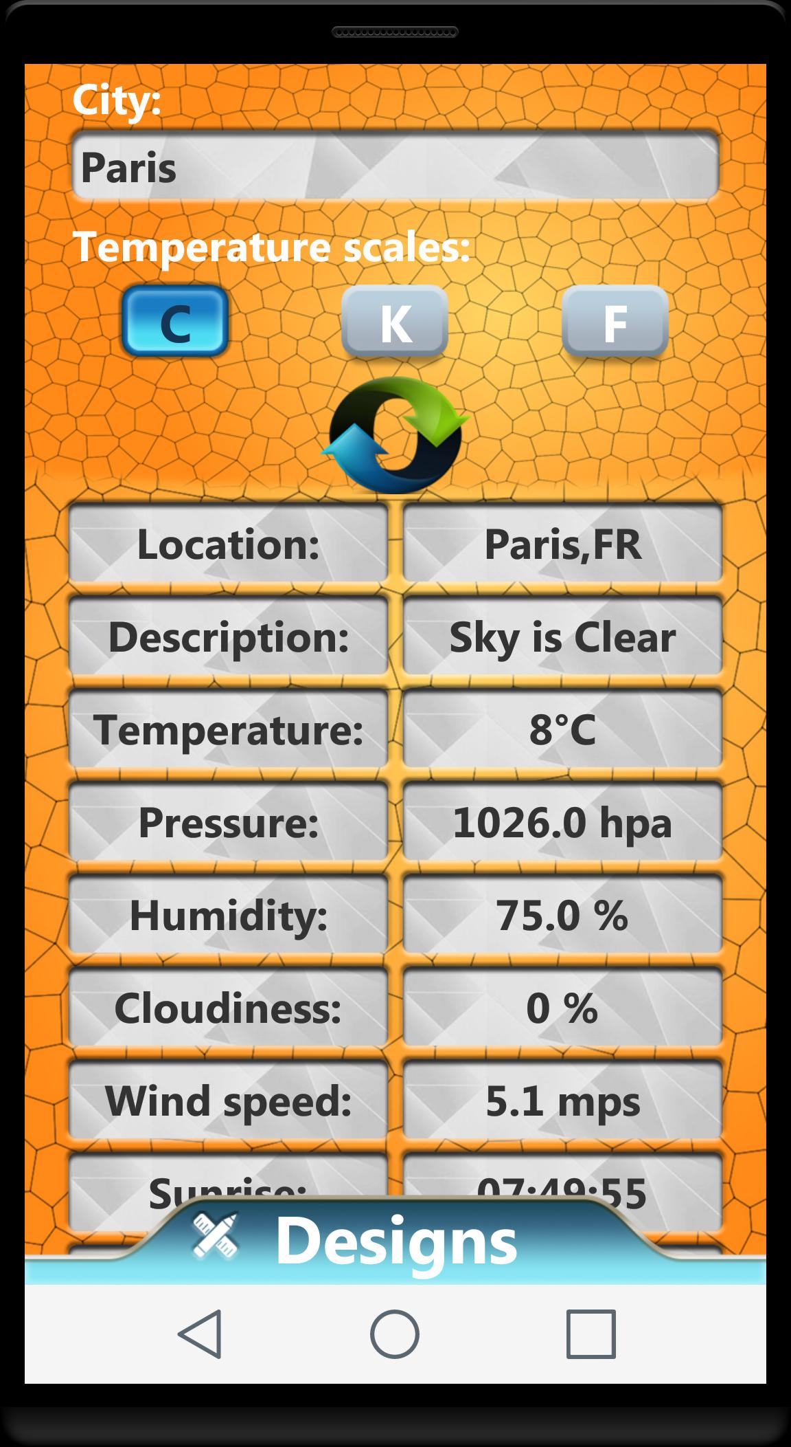 Halloween Weather Clock Widget