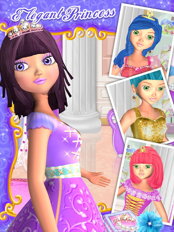 Princess 3D Salon - Girls Game