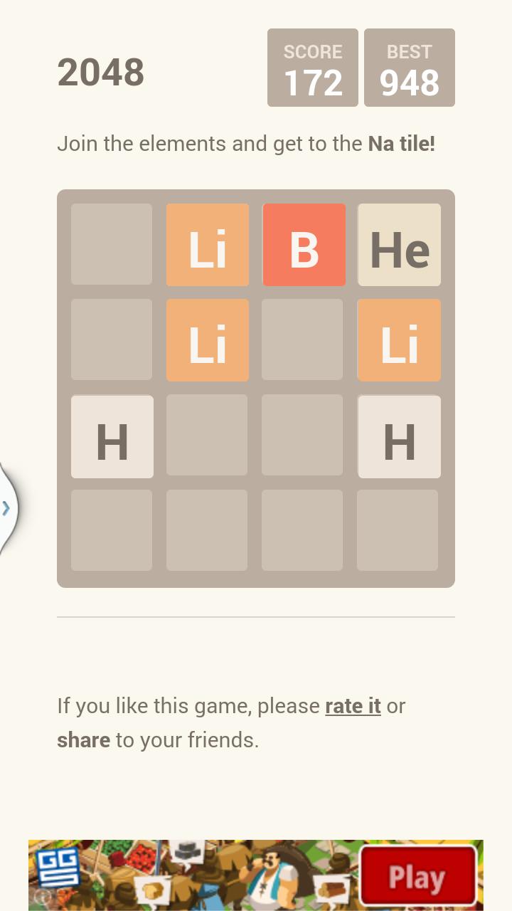 2048 chemistry