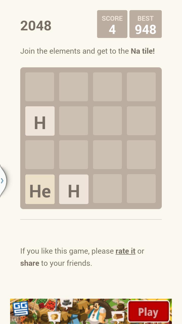 2048 chemistry