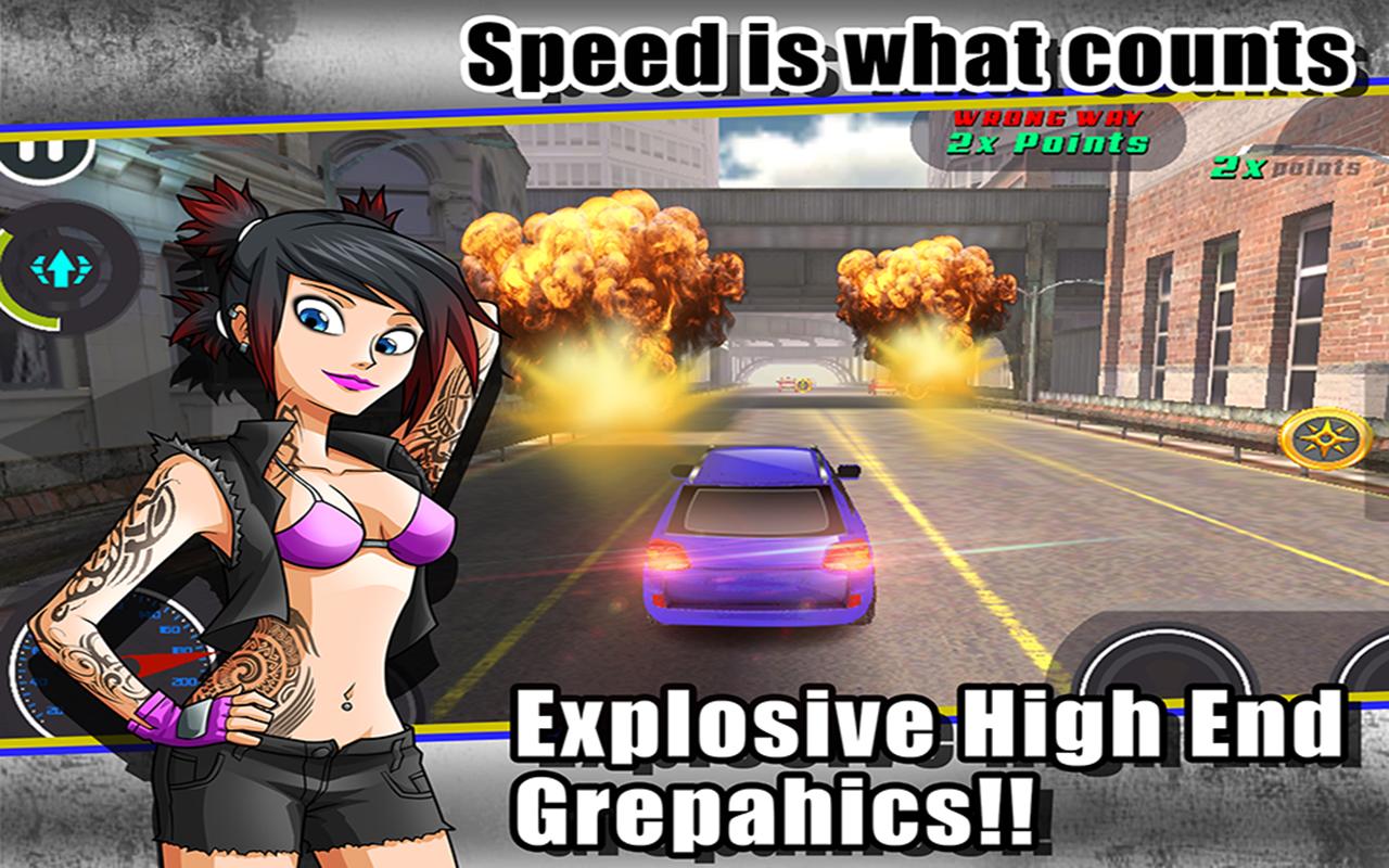 Hot Asphalt Traffic Race Car