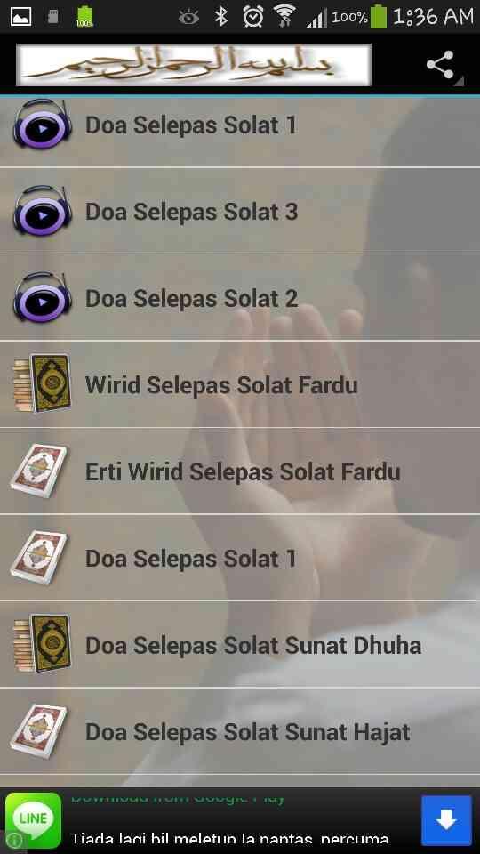 Doa Selepas Solat