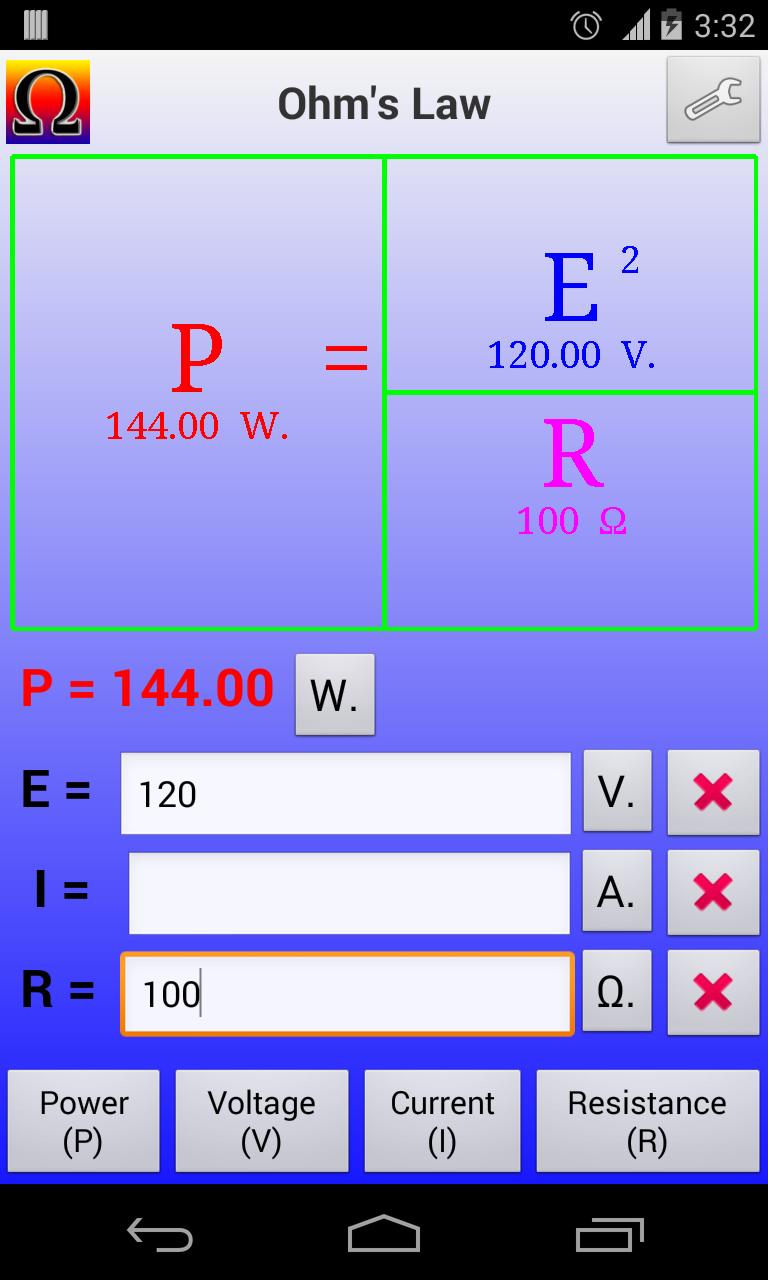 Ohm's Law Calculator