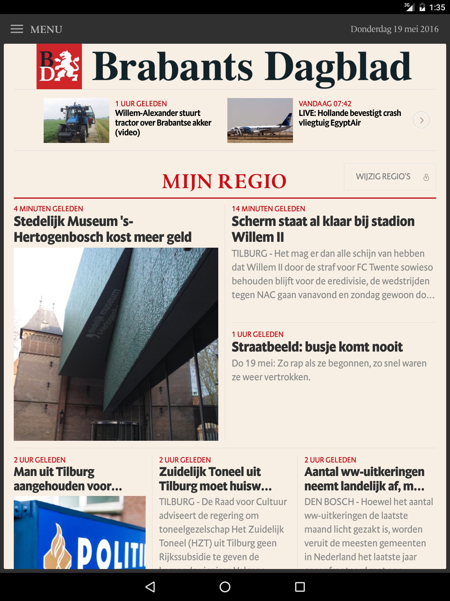 Brabants Dagblad voor tablet