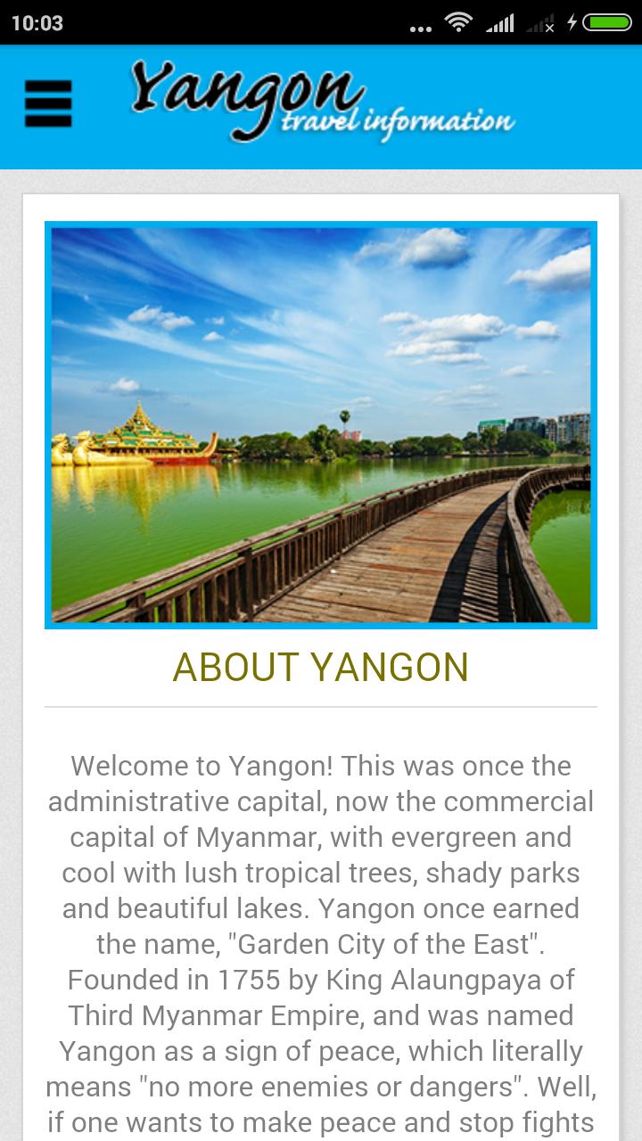 Yangon Travel Information